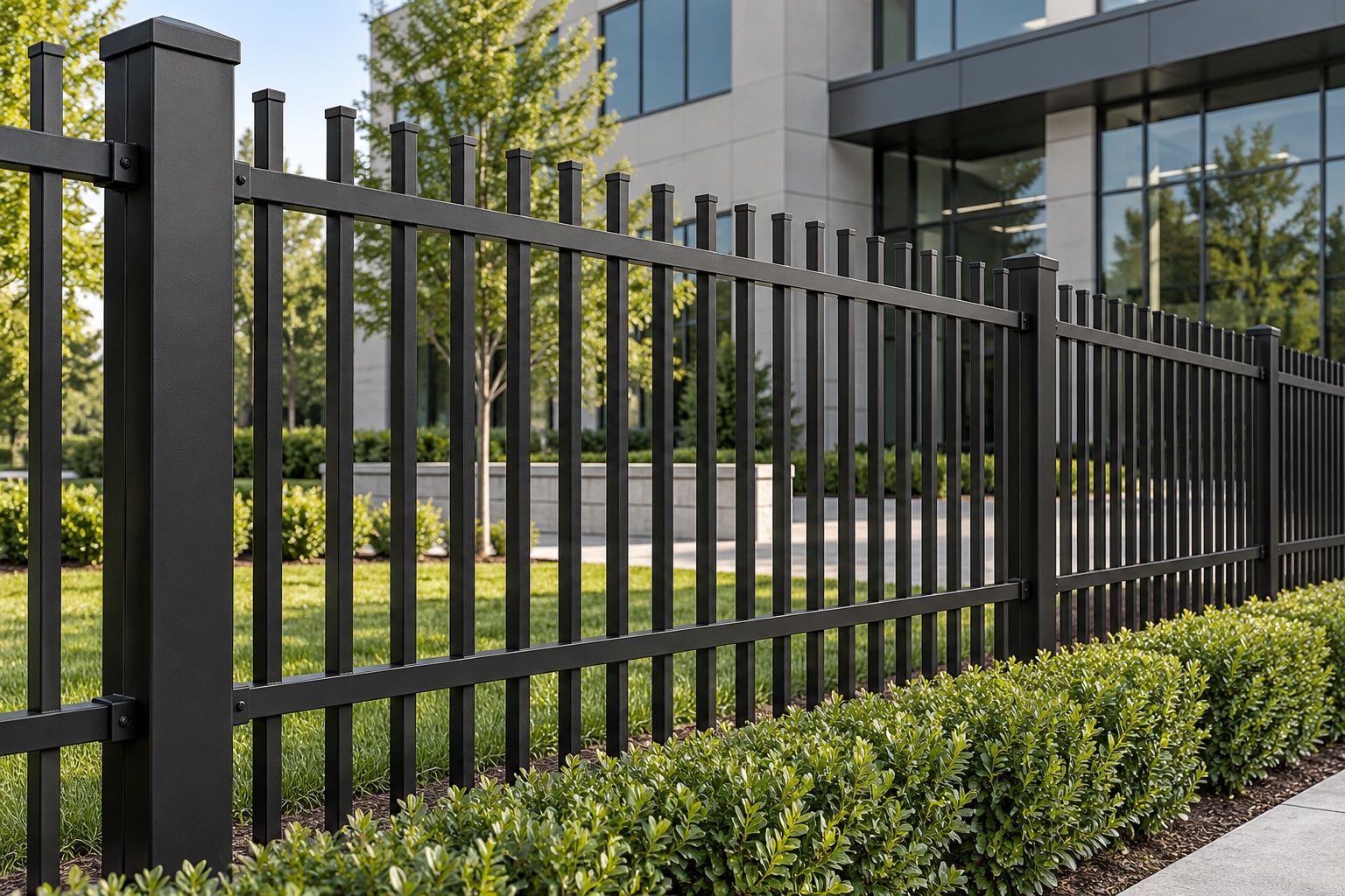 Commercial Steel Fence