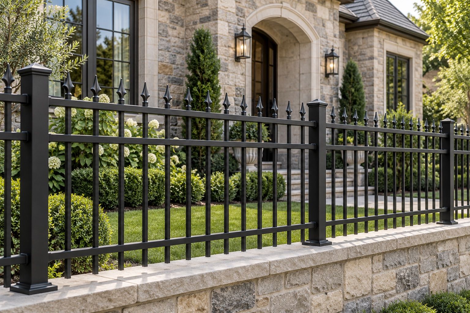 Spear Top Aluminum Fence