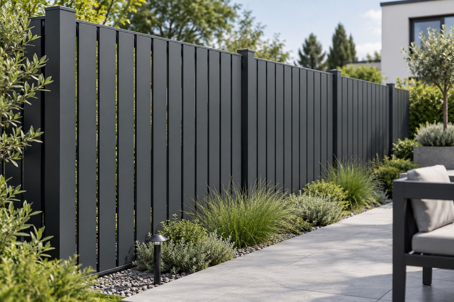 Vertical Slat Fence